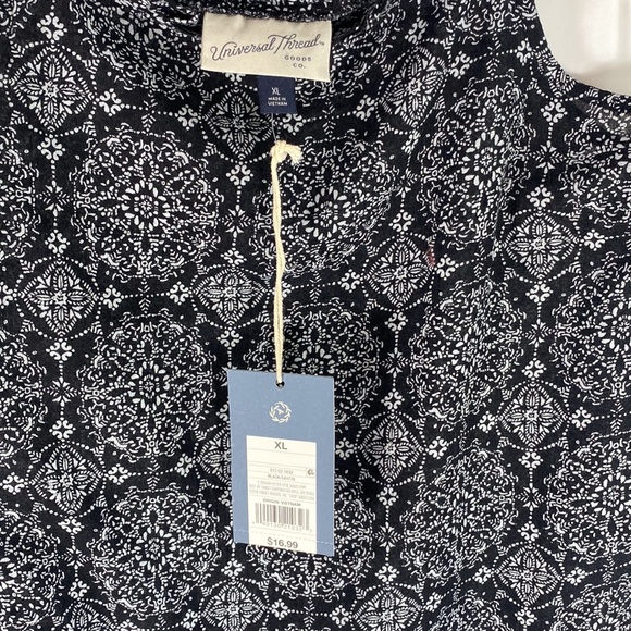 Tank Top Black & White Camisole Sz. XL Breathable 100% Cotton Elegant - Picture 4 of 4